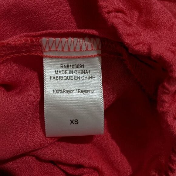 YFB Young Fabulous & Broke On The Road Flowy 3/4 Sleeve Top Coral Pink XS - Picture 4 of 8